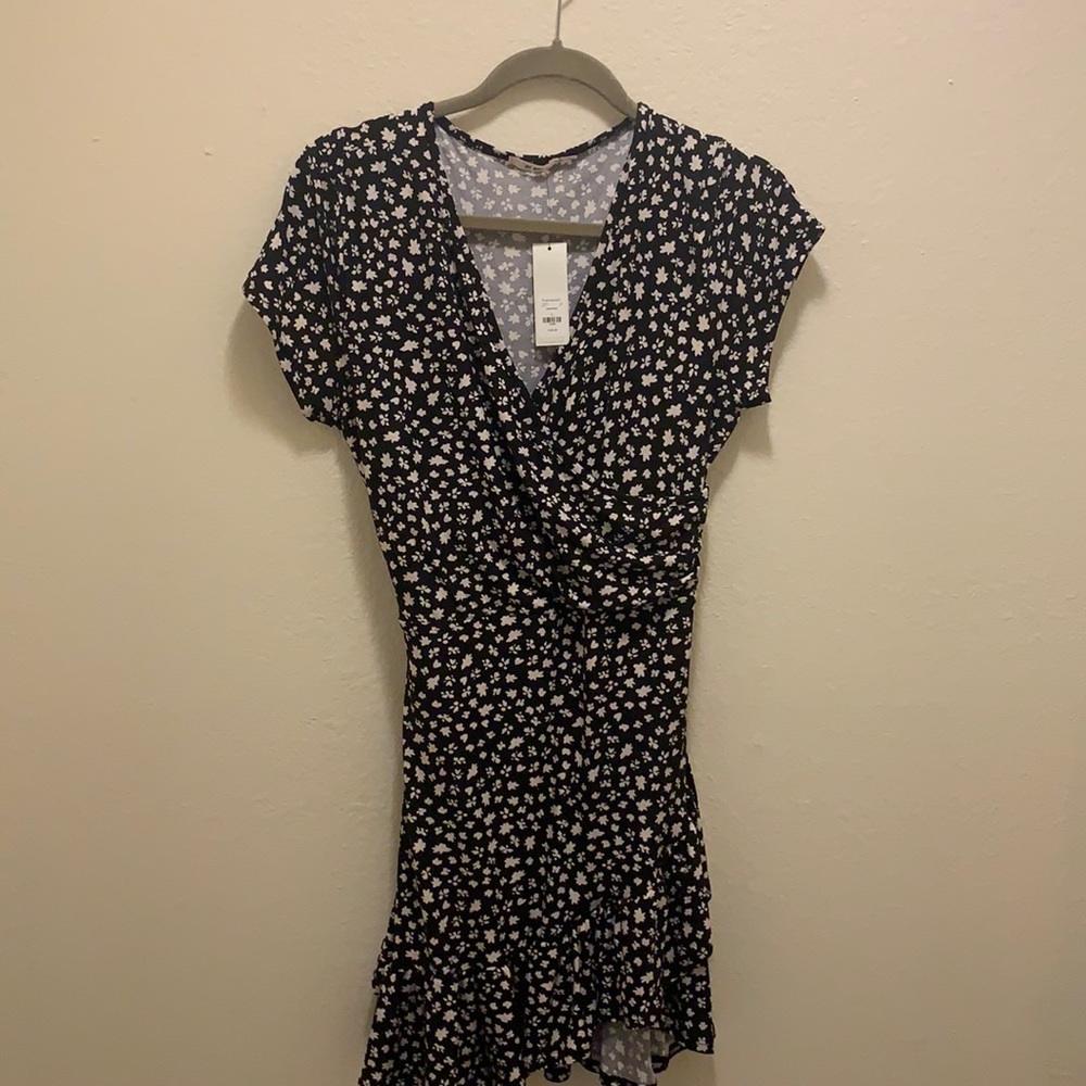 Black floral dress